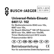 Busch-Jaeger 6401 U-102 Betriebsanleitung