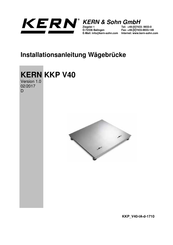 KERN&SOHN KKP 1500V40SM Installationsanleitung