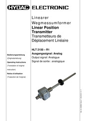 HYDAC ELECTRONIC HLT 2150-R1 Bedienungsanleitung