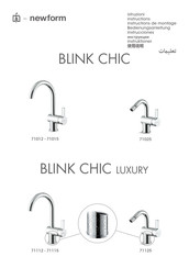 Newform BLINK CHIC luxury 71112 Bedienungsanleitung