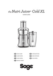 Sage Nutri Juicer Cold XL SJE830 Kurzanleitung