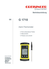 Greisinger G 1710 Betriebsanleitung