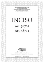 Gessi INCISO 58701 Montageanleitung