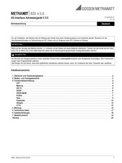 Gossen MetraWatt METRAHIT ASi v 3.0 Betriebsanleitung