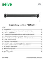 Selve SE Pro-RC Kurzanleitung