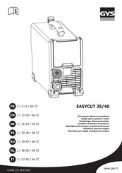 GYS EASYCUT 25/40 Bedienungsanleitung