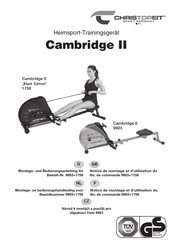 Christopeit Sport Cambridge II Black Edition 1758 Montage- Und Bedienungsanleitung