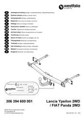 Westfalia Automotive 306 394 600 001 Montage- Und Betriebsanleitung