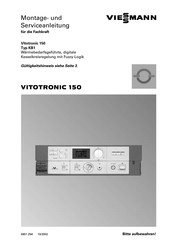 Viessmann Vitotronic 150 KB1 Montage- Und Serviceanleitung