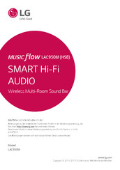 LG Music Flow HS8 Bedienungsanleitung