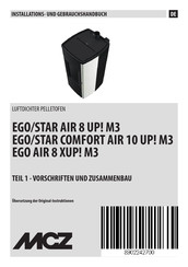 MCZ EGO AIR 8 XUP! M3 Installations- Und Gebrauchshandbuch