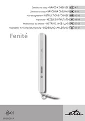 eta Fenité Bedienungsanleitung