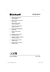 EINHELL TE-OS 2520 E Originalbetriebsanleitung