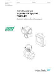 Endress+Hauser Proline Promag P 500 PROFINET Betriebsanleitung