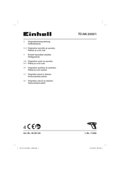 EINHELL TC-HA 2000/1 Originalbetriebsanleitung