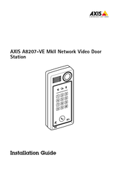 Axis Communications A8207-VE MkII Installationsanleitung
