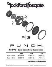 Rockford Fosgate PUNCH P3D4-15 Bedienungsanleitung