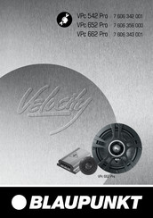 Blaupunkt Velocity VPc 652 Pro Bedienungsanleitung