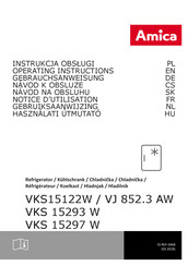 Amica VKS15122W Gebrauchsanweisung