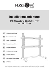 HAGOR CPS Floorstand Single 86-110 Installationsanleitung