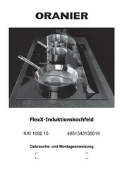 Oranier FlexX KXI 1092 15 Gebrauchs- Und Montageanweisung