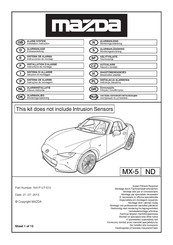 Mazda NA1P-V7-510 Einbauanleitung