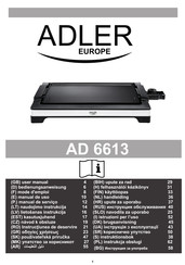 Adler europe AD 6613 Bedienungsanweisung
