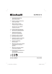 EINHELL GC-PM 40/1 S Originalbetriebsanleitung