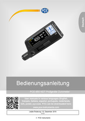 PCE Instruments PCE-950 NDT Bedienungsanleitung
