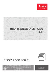 Amica EGSPU 500 920 E Bedienungsanleitung