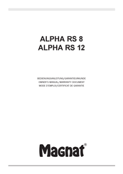 Magnat ALPHA RS 8 Bedienungsanleitung