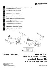 Westfalia Automotive 305 447 600 001 Montage- Und Betriebsanleitung