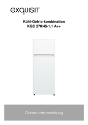 exquisit KGC 270/45-1.1 A++ Gebrauchsanweisung