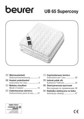 Beurer UB 65 Supercosy Gebrauchsanweisung