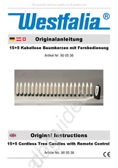 Westfalia 90 05 36 Originalanleitung