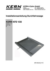 KERN KFD V20 Installationsanleitung