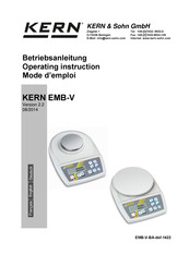 KERN EMB-V Serie Betriebsanleitung