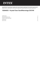 Intex Krystal Clear SX 2100 Benutzerhandbuch