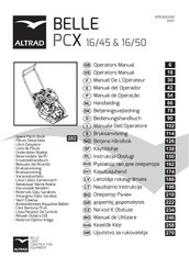 Altrad Belle PCX 16/45 Bedienungshandbuch