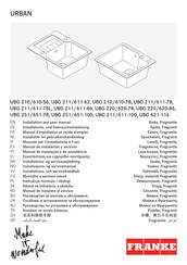 Franke URBAN UBG 211/611-78L Installations- Und Gebrauchsanweisung