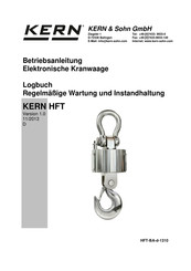 KERN&SOHN HFT 10T2 Betriebsanleitung