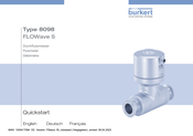 bürkert 8098 FLOWave S Schnellstartanleitung