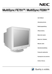 NEC MultiSync FE791SB Bedienungsanleitung