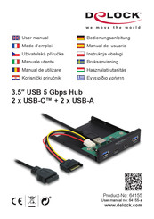 DeLOCK 64155 Bedienungsanleitung