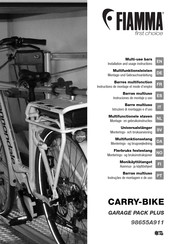 Fiamma CARRY-BIKE GARAGE PACK PLUS Montage- Und Gebrauchsanleitung