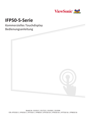 ViewSonic IFP5550-5 Bedienungsanleitung