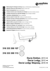 Westfalia Automotive 316 333 300 107 Montage- Und Betriebsanleitung