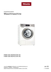 Miele PWM 508 MOPSTAR 80 Installationsplan
