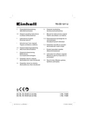 EINHELL TE-CD 12/1 Li Originalbetriebsanleitung