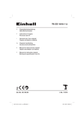 EINHELL TE-CD 18/40-1 Li Originalbetriebsanleitung